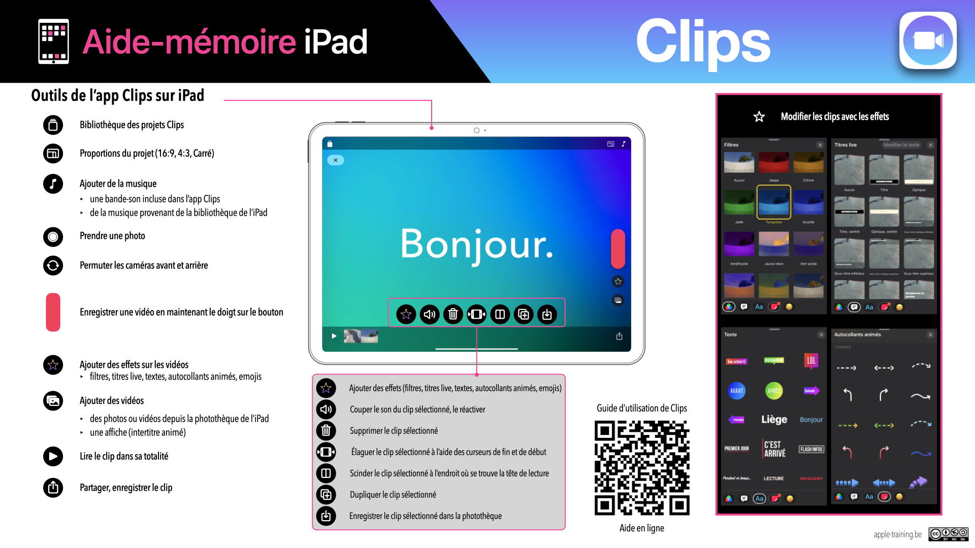 Aide-mémoire_Clips iPad